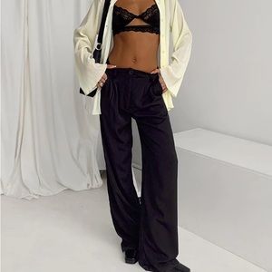 Princess Polly Black Tall Pants -New With Tags!